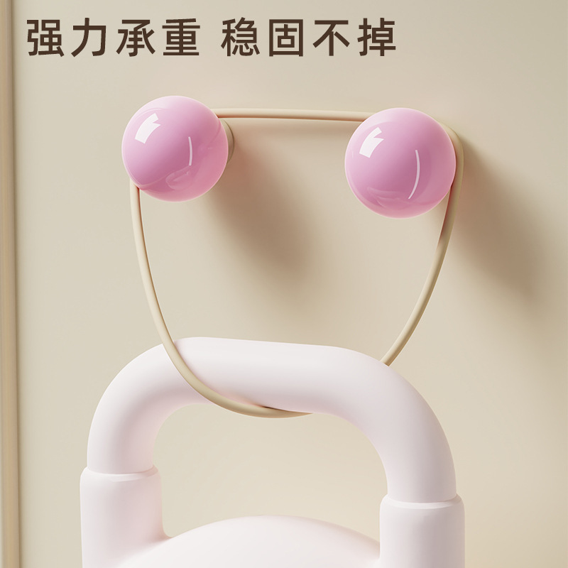 磁吸背式彩珠挂钩批发创意门后衣帽收纳挂架免打孔装饰挂衣钩|undefined