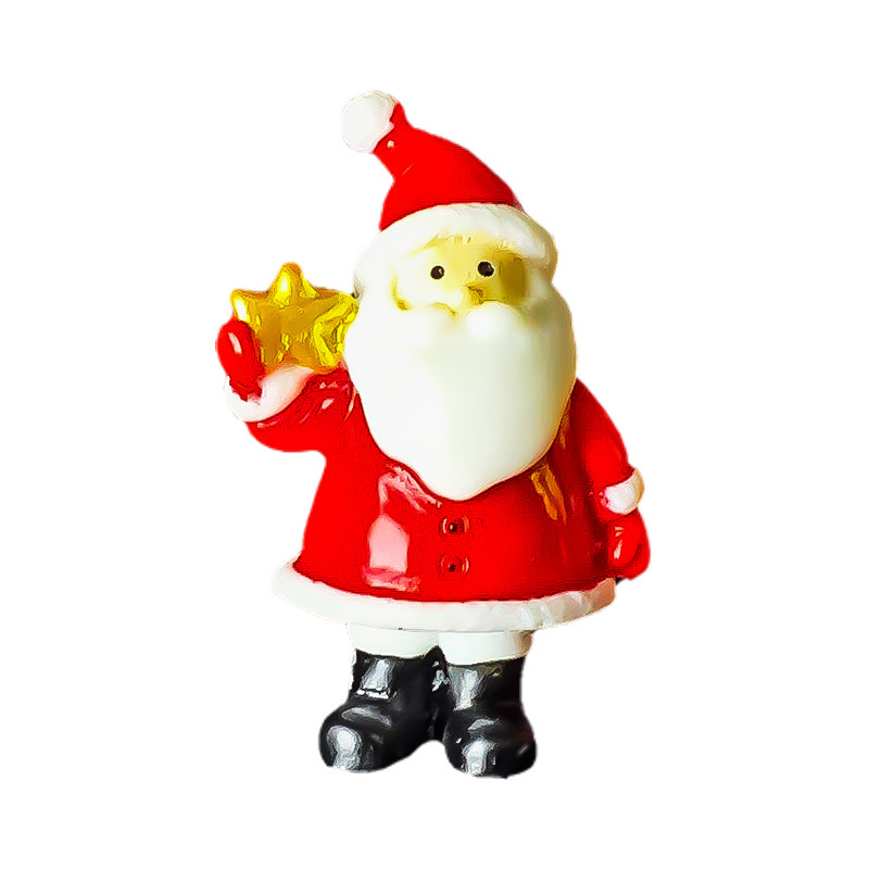 Nueva Navidad ancianos micro paisaje decoración muñeco de nieve decoración accesorios resina pequeños adornos acuario paisaje