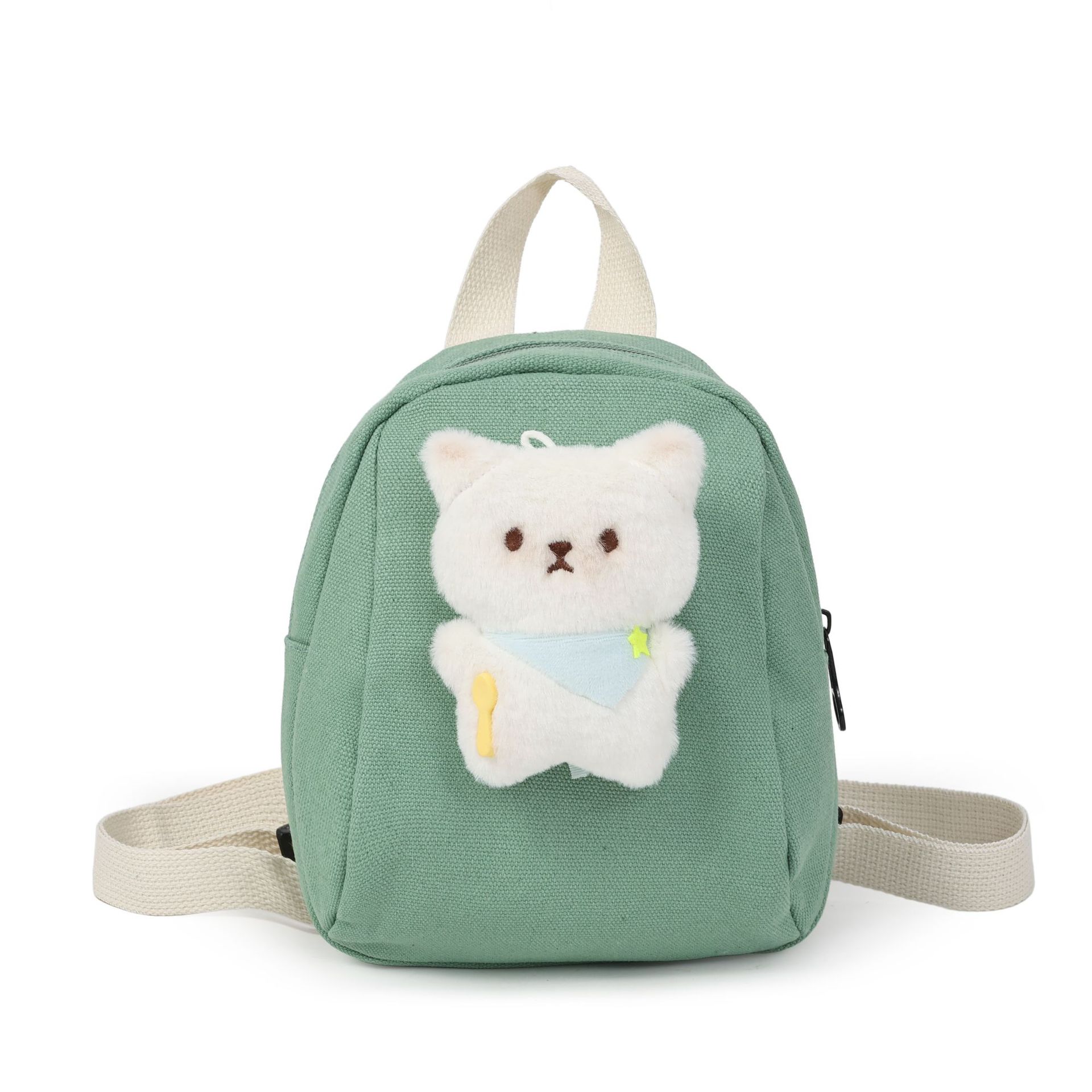 Mochila de estilo extranjero para niños y niñas, caricatura lindo oso guardería, mochila para bebés, mochila para niños ociosos al aire libre