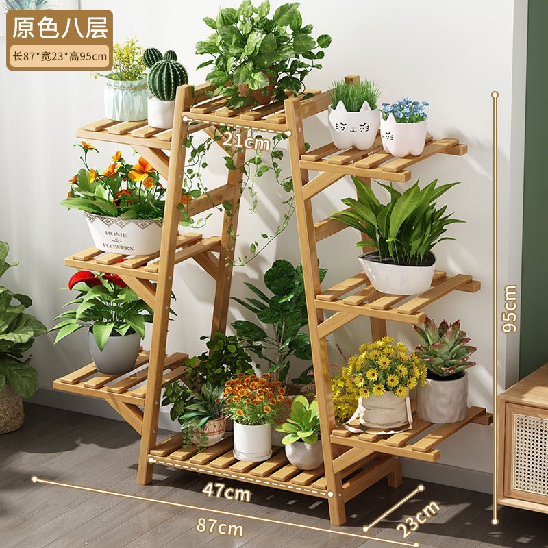 Estantes de maceta de flores de plantas modernas salas de estar tipo piso a piso balcón estantes de flores estantes de flores de Ratán interiores estantes de flores de lujo ligero