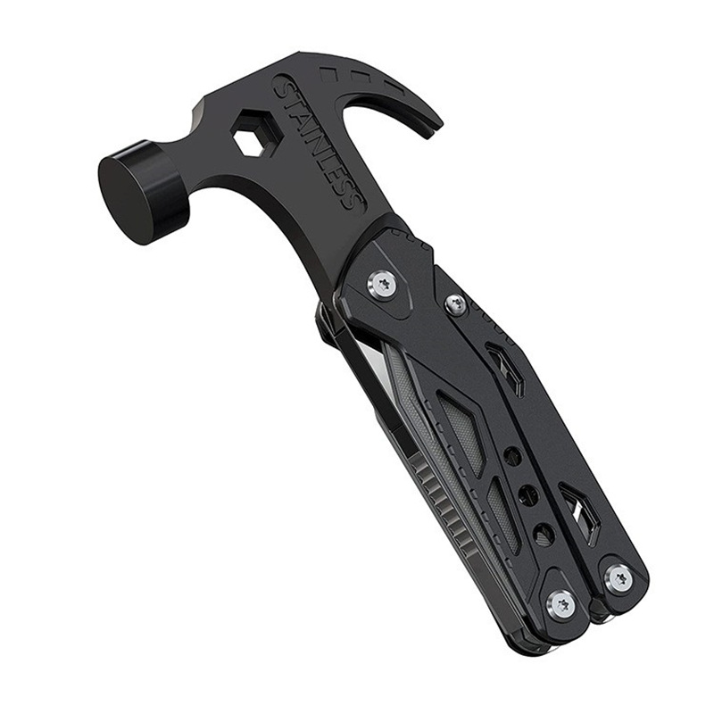 户外露营组合工具钳折叠羊角锤破窗神器车载随身救生锤多功能锤子