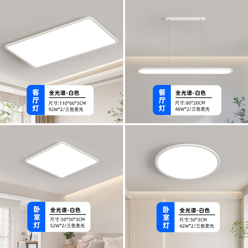 Two bedrooms and two living rooms (diamond crystal panel suspended model)