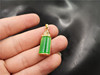 Agate sunny green stone inlay, protective amulet jade, pendant