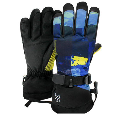Ski gloves women's snowboard and double board ski gloves warm and thickened to resist cold