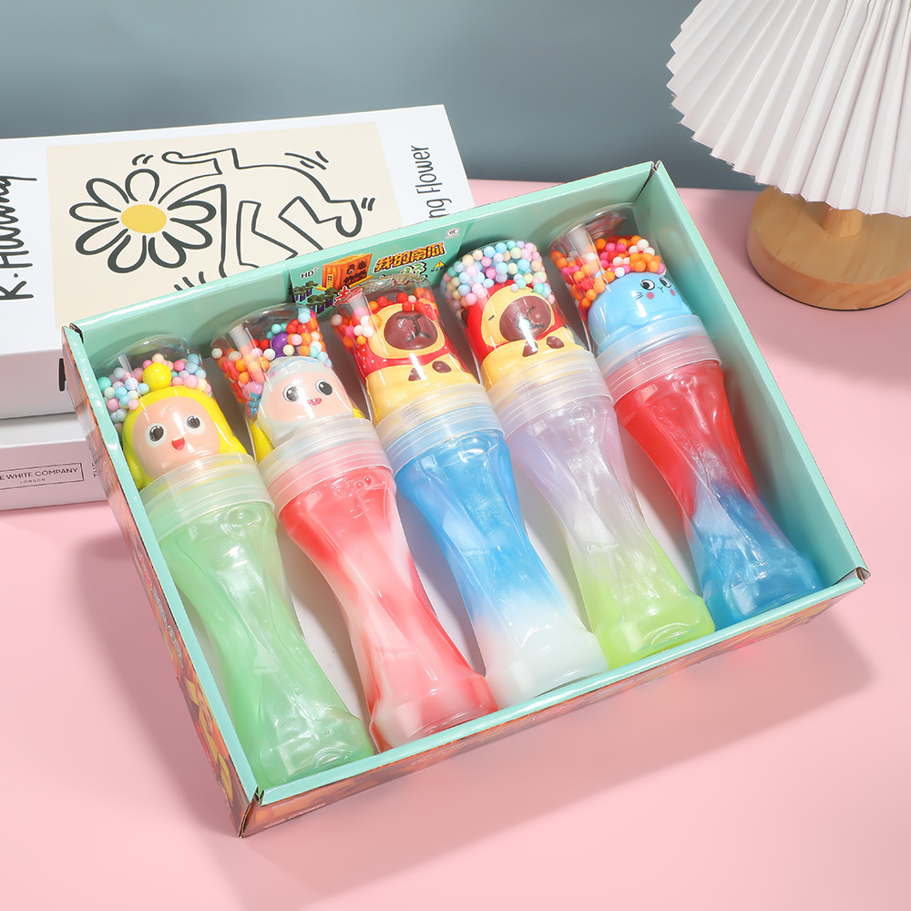 Antorcha de espuma de venta caliente transfronteriza slime barro de color descompresión manual no pegajoso rebote lento goma espumante juguetes para niños
