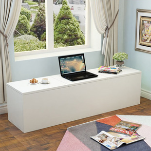 Can be ordered to open the door window storage cabinet bedroom balcony low cabinet flip door long tatami rubik's cube floor cabinet