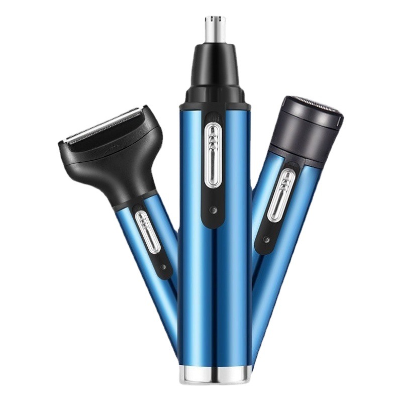 Cuatro en uno eléctrico de los hombres nariz pelo afeitadora nariz pelo trimmer mini máquina de afeitar afeitado oído pelo trimmer