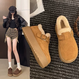 厚底拖鞋;女式皮靴;女式棉鞋