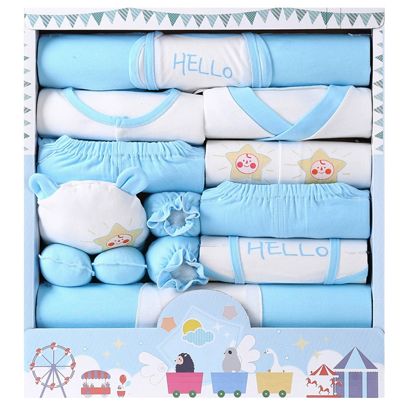 Набор детских комбинезонов (Baby Fashion), новорождённый, 9 предметов, осенние/всесезонные дизайны