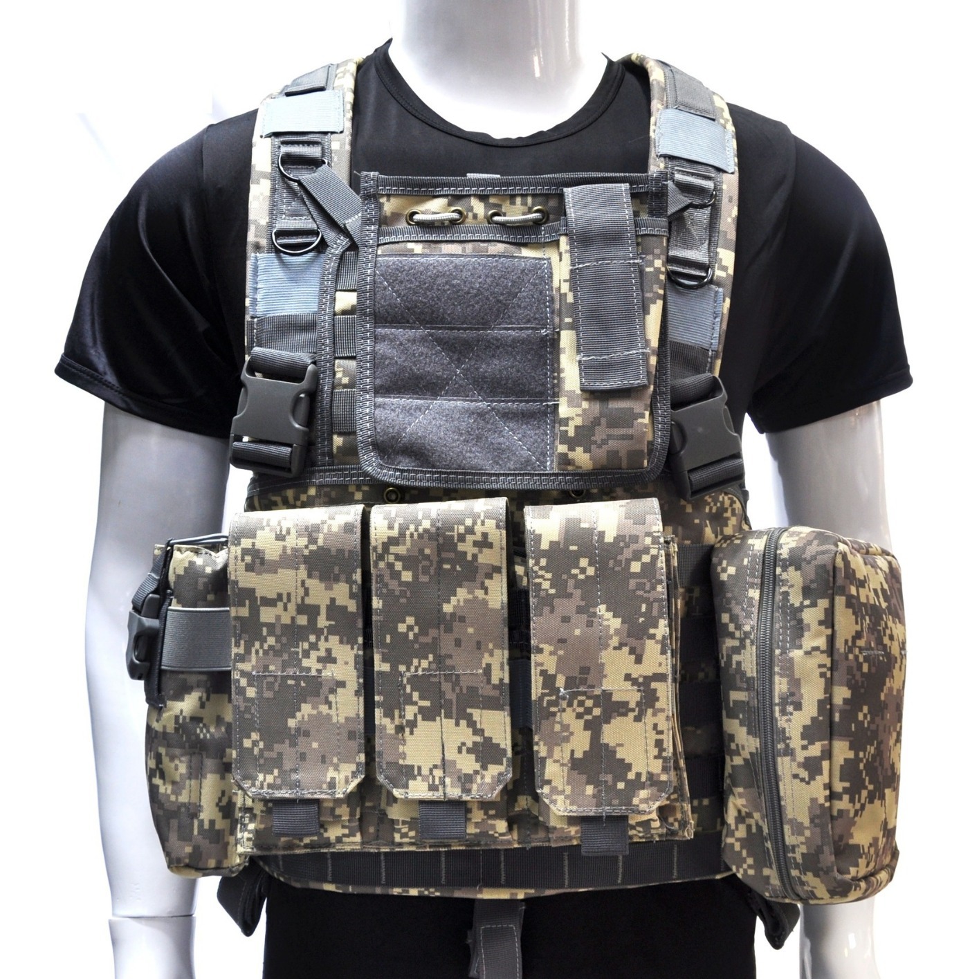 Chaleco táctico pequeño ligero Táctico D3 chaleco MC todo terreno Camuflaje táctico chaleco de pecho al aire libre