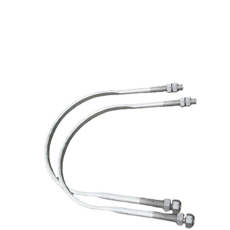 厂家现货U型螺栓方U形螺丝电力光伏用热镀锌U型抱箍管箍金具