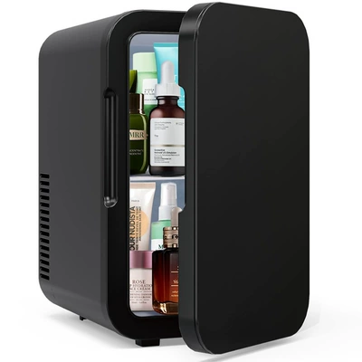 and American 6L Small Refrigerator for Office, Soyuducular - black-6-litres-euro-gauge