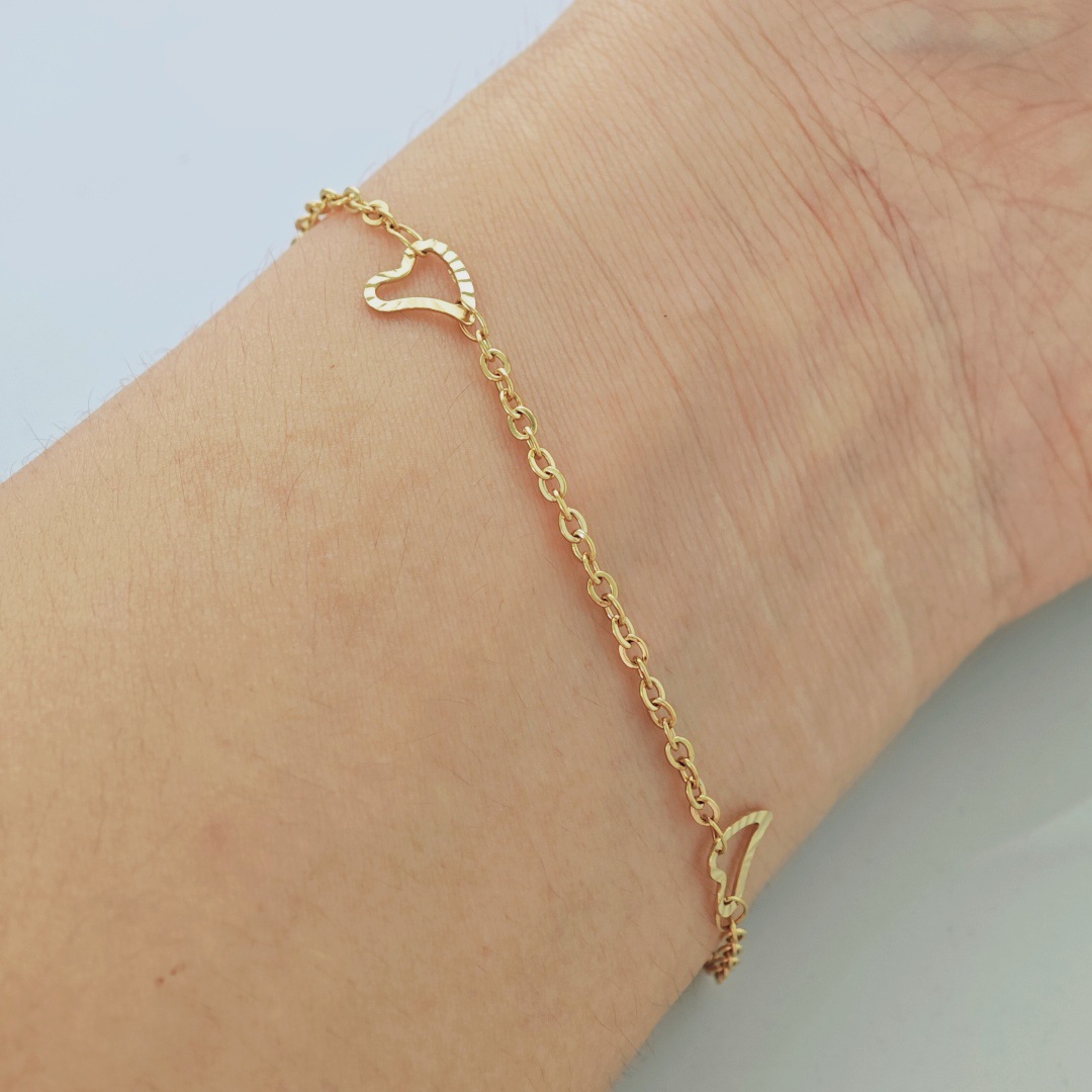 Damen Armband Aus Titanstahl Modisch Wasserfest Und Elegant_voghion.com