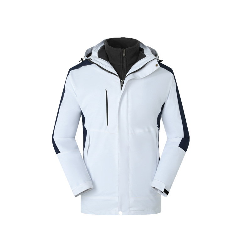 Beige y azul marino