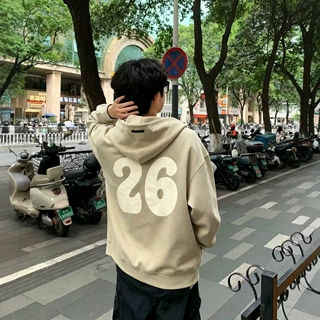 秋冬加绒连帽卫衣男生essentilas高街新款潮fog复线美式宽松情侣