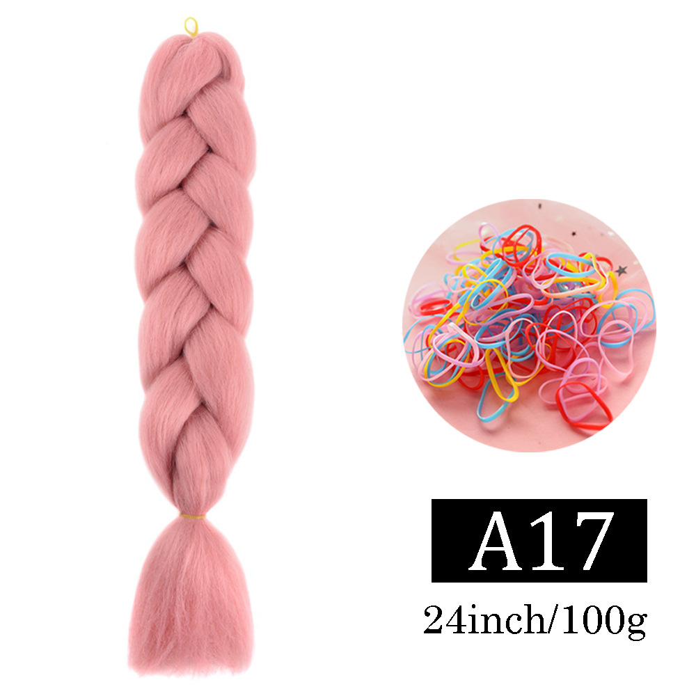 Peluca de trenza grande africana, color, trenza sucia, cuerda para el cabello, degradado, fibra química, trenza grande, reggae, hip-hop, trenza sucia, trenza