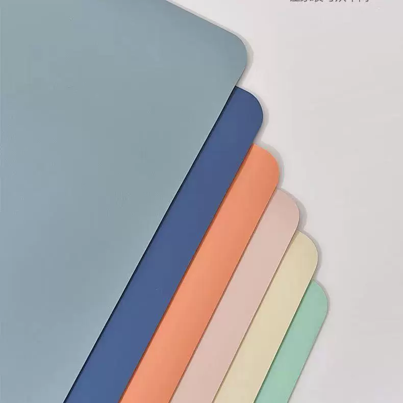 学生写字书桌电脑皮革桌垫办公室鼠标垫笔记本双面同色超大号桌垫