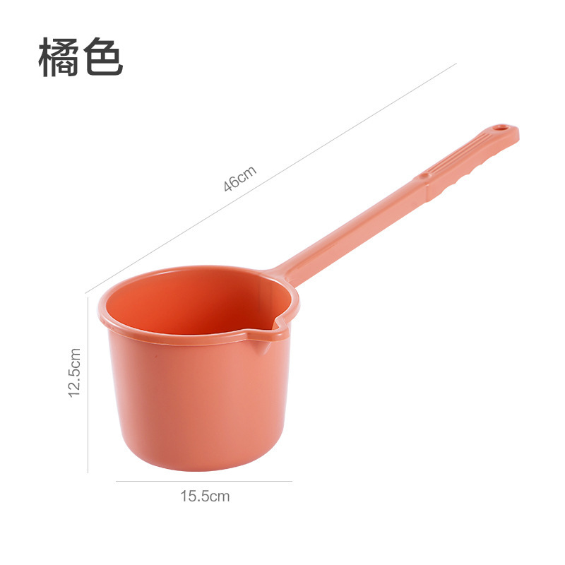 長い柄の水の瓢箪の家庭用の台所の水のさじは厚いプラスチックに水をかけてお風呂に入ります。|undefined