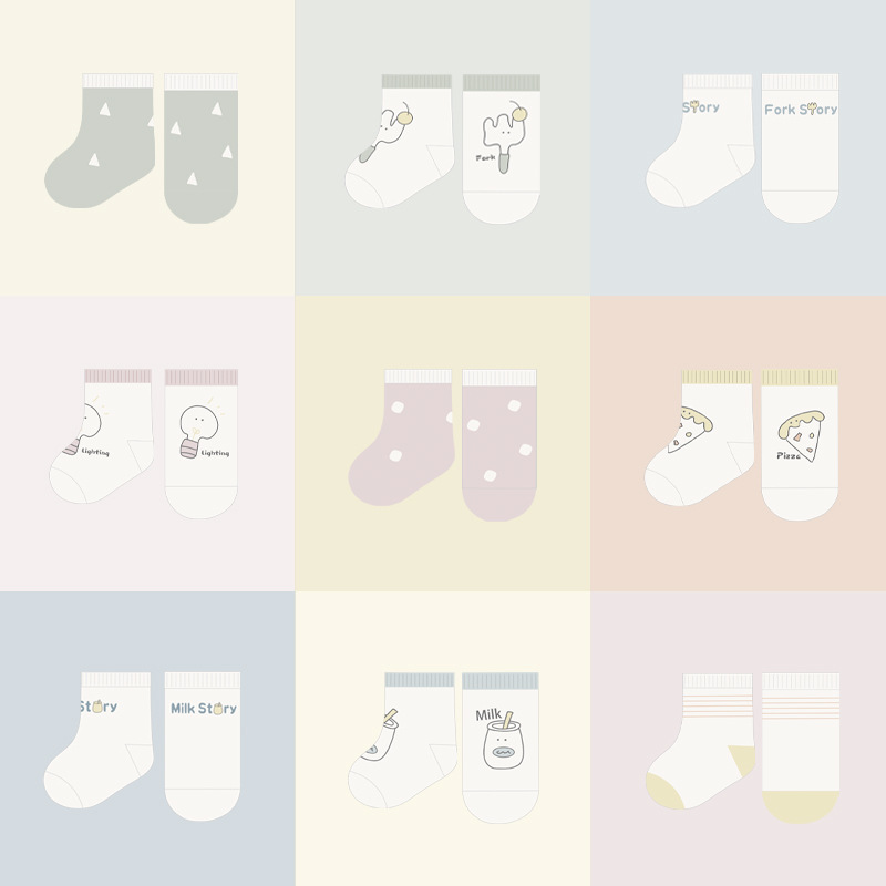 Fábrica mayorista de calcetines personalizados para niños amados mallas de dibujos animados sin hueso medias personalizadas