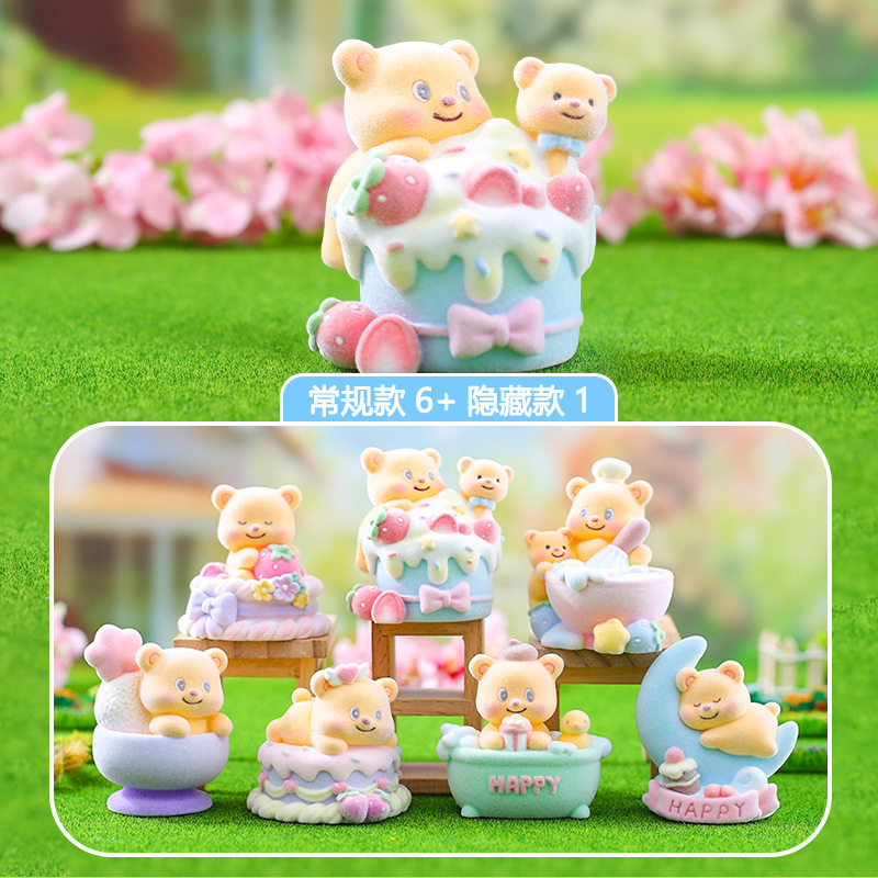 Cute and Adorable Dessert Bear Creative Internet Celebrity Hot Item Blind Box Toy Decoration Ornament Children's Gift Wholesale