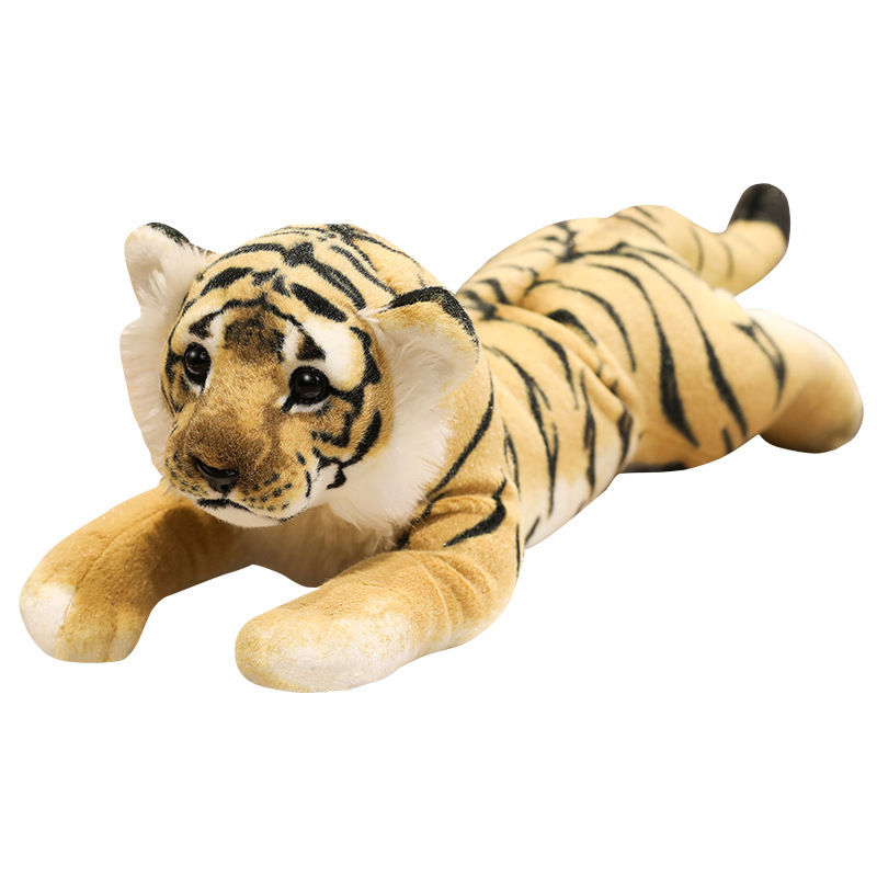 Simulated Lion, Tiger, and Leopard Plush Toys, Lion King Stuffed Dolls, Pillow Leopard, Cross-Border Wholesale Tiger