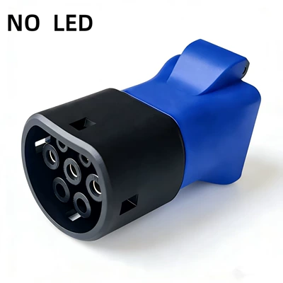 Elektrikli avtomobil şarj stansiyaları Adapter - blue-anti-theft-european-standard-female-no-light