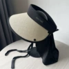 [shawl style] beige with black edges