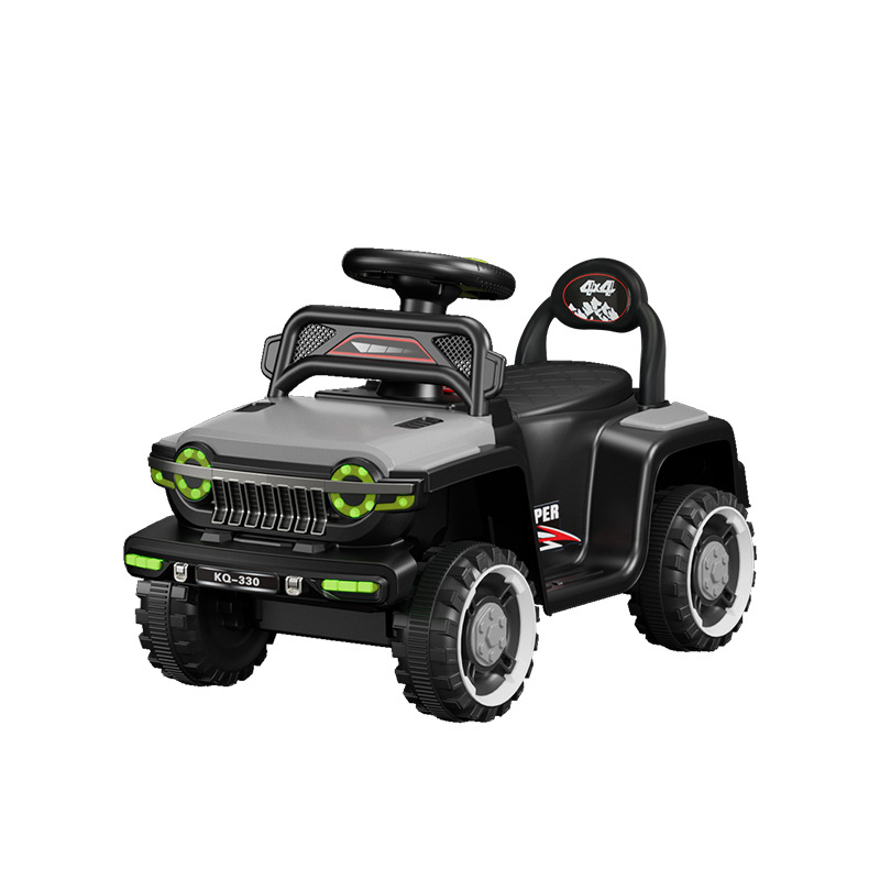 Niños eléctricos todoterreno controlado remoto cochecito de cuatro ruedas para niños, niños y niñas 1 - 3 - 6 anti-volqueo