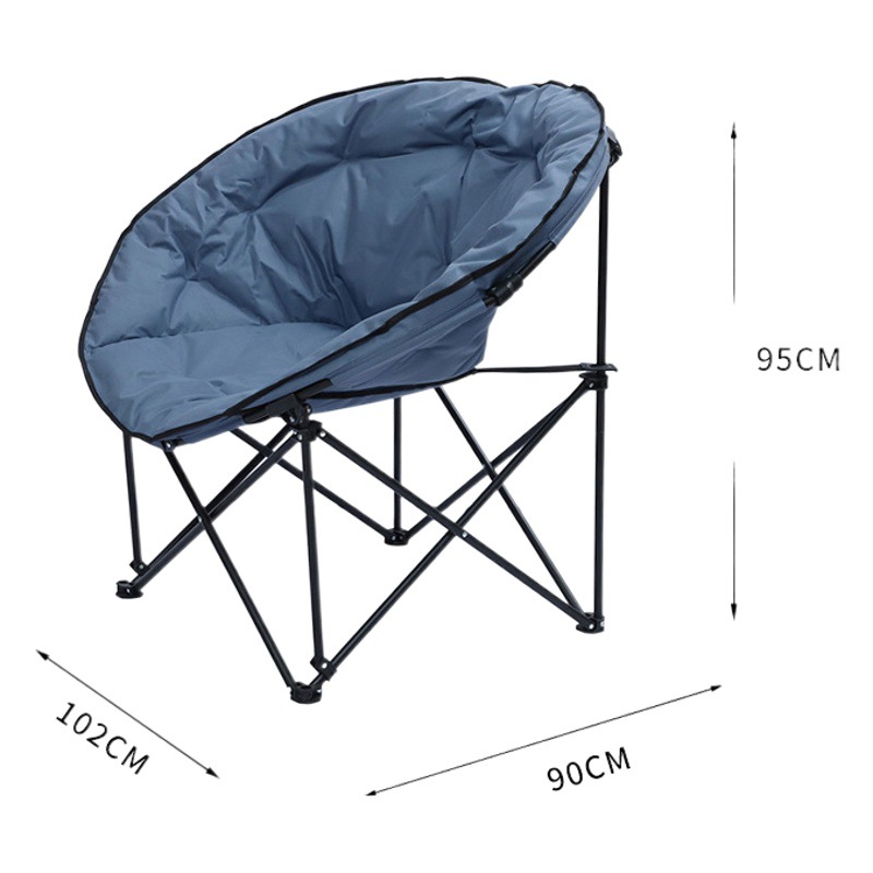 Lazy Luna al aire libre silla plegable Silla de camping Luna silla portátil pesca taburete ocio respaldo Silla de picnic