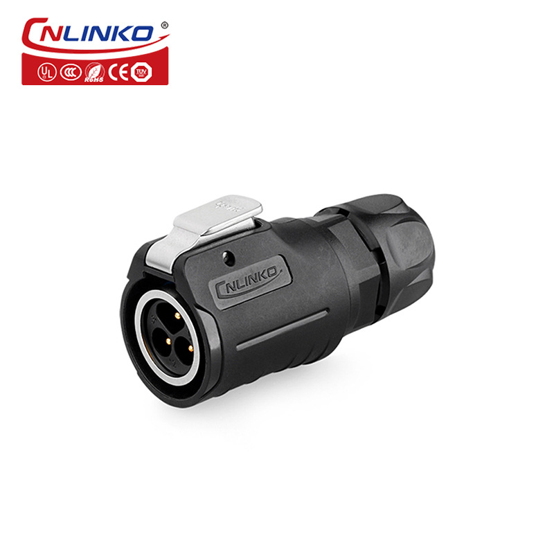Waterproof aviation plug M16 3-core 10A waterproof connector male/female plug four-hole metal socket