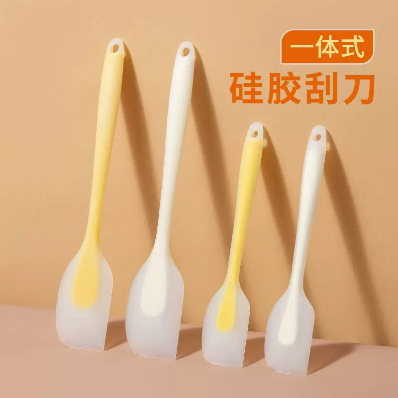 Pastel espátula industria y comercio translúcido de silicona resistente a altas temperaturas espátula espátula espátula de crema herramienta de horneado simple