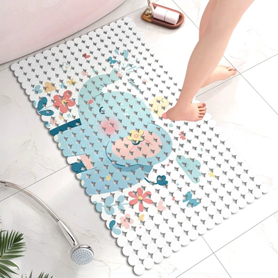 Foot Mat, Bathroom Floor Mat, Avtomobil döşəmə paspasları - elephant-and-bird-70x40cm-environmentally-friendly-odorless-shipped-on-the-same-day-simple-round-style