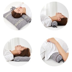 蕎麥決明子頸椎枕圓枕頭護頸椎睡覺專用圓柱助睡眠糖果枕非修王金