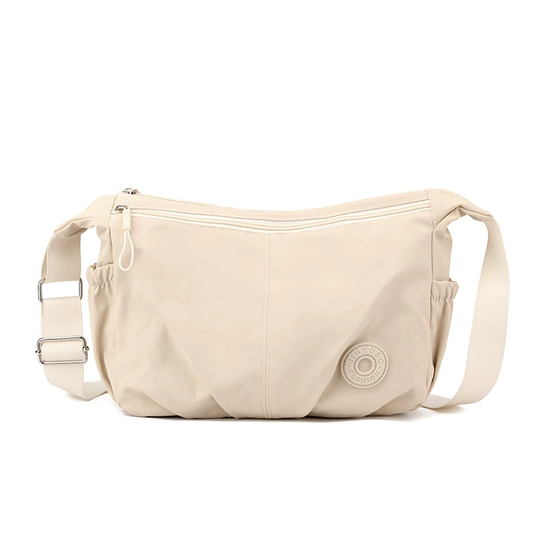 Capacious shoulder bag for leisure, universal nylon one-shoulder bag