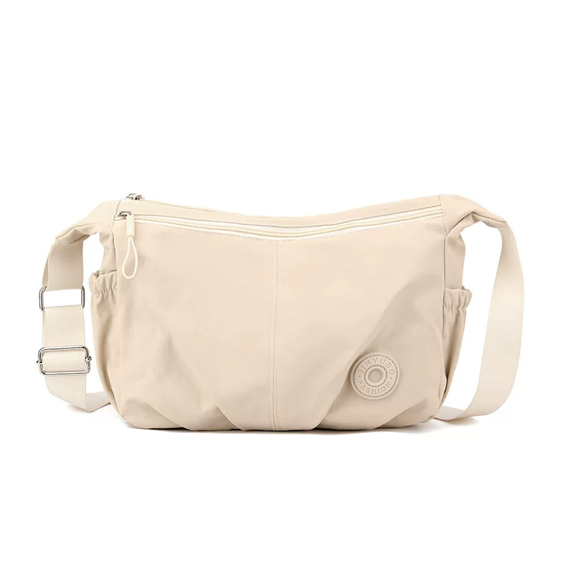 Capacious shoulder bag for leisure, universal nylon one-shoulder bag