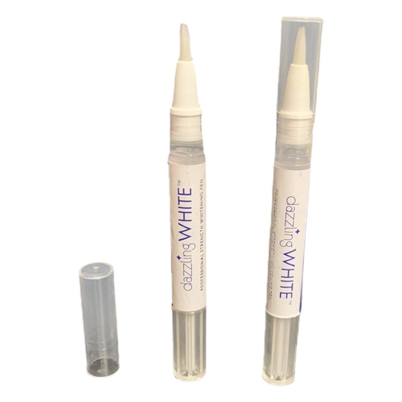 Cross-Border Supply Dazzling White Whitening Teeth Pen to Remove Yellow Teether Teeth Cleaning Pen 2g Packed Factory Self-Sold