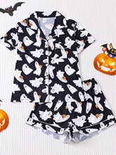 X 26390 Halloween Print Loungewear Set ��ʥ�ڼҾӷ� �羳����
