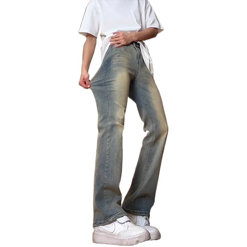 American High Street Vibe Pantalones de cintura media y alta, jeans azules retrógrados, pantalones rectos y micropantalones image 5