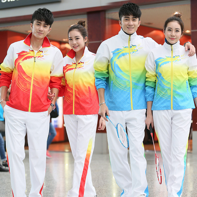 中國隊運動服套裝男女體育員出場團體服奧運會跆拳道領獎龍服定制