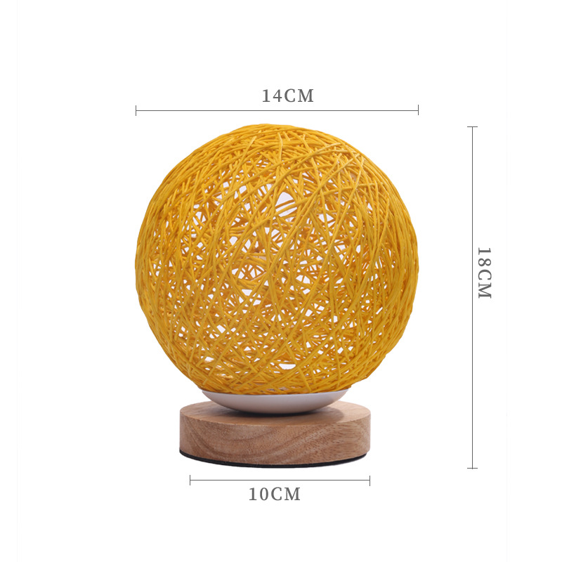 크로스보더 테이블 램프(노란색)