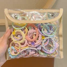 多巴胺发圈头绳女扎头发皮筋2024新款高端头饰发绳女生高弹力皮套