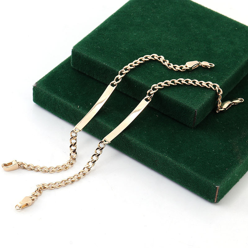 Minimalism Fashion Creative Design Bracelet for Women Men and Women Fashion French Bracelet 14K Gold Bracelet for Women