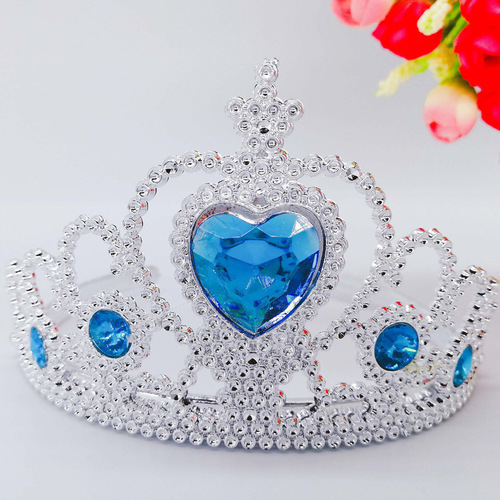 Girls crown Ice and Snow Princess hair accessories set decorations Princess Aisha crown children's headband little magic fairy magic wand