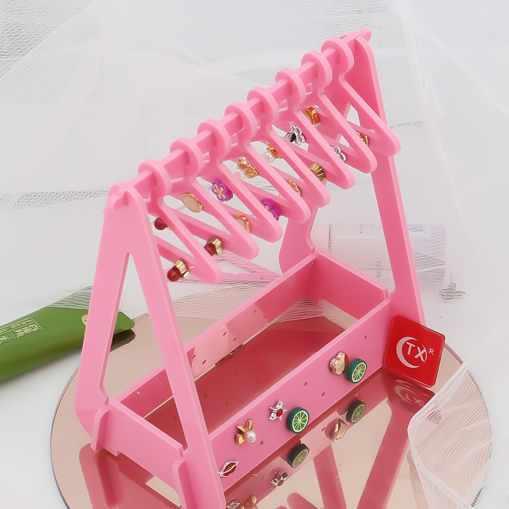 45g Weight Jewelry Rack Classification 1 Set Quantity Plastic Material Solid Color Pattern Cute, Simple Style Style Multicolor Color Cute Simple Style Solid Color Plastic Jewelry Rack 12