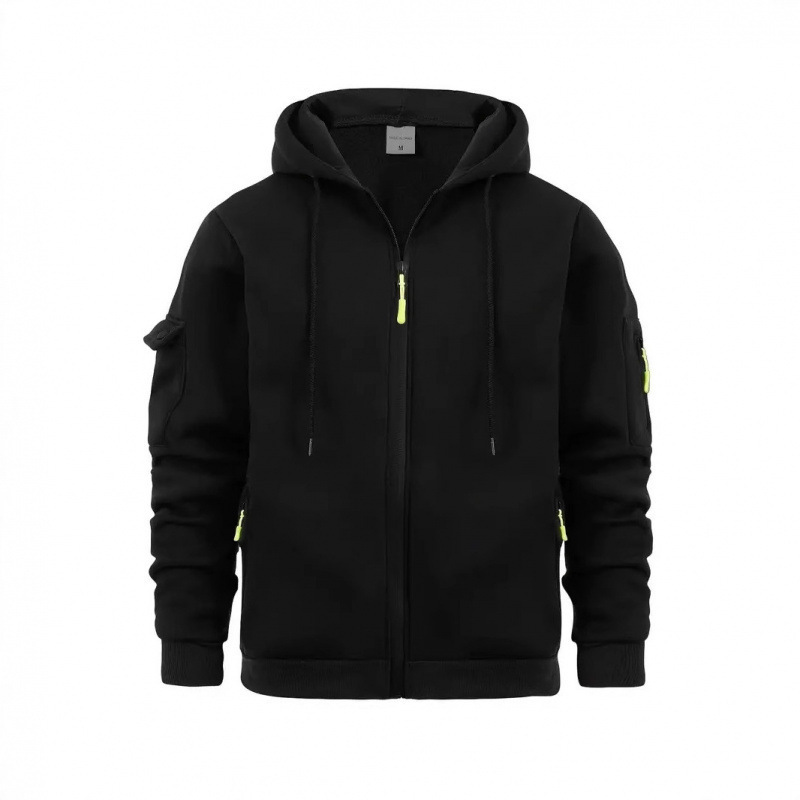 New cross-border men's sweatshirt hoodie with zipper, pullover style, men's sports casual hoodie for spring and autumn