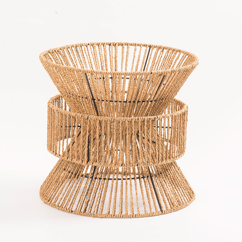 Estilo nórdico, pantalla de lámpara tejida a mano creativa, restaurante pastoral, tienda de té con leche, cafetería, casa de familia, lámpara de araña, decoración de lámpara