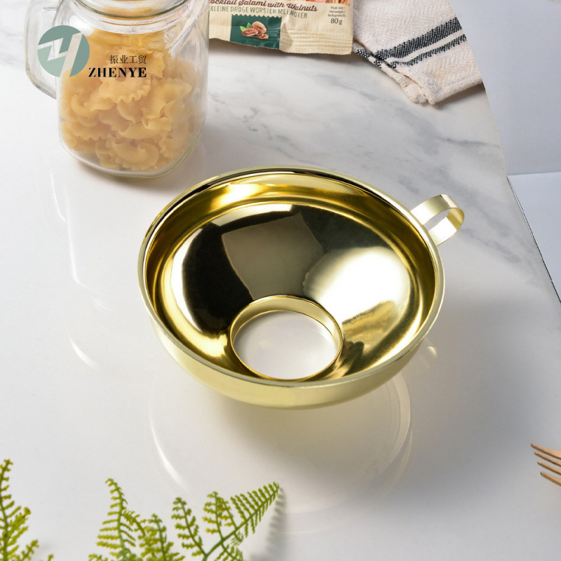 厨房不锈钢漏斗果酱沙拉酱宽口漏斗Wide Mouth Canning Funnel|undefined