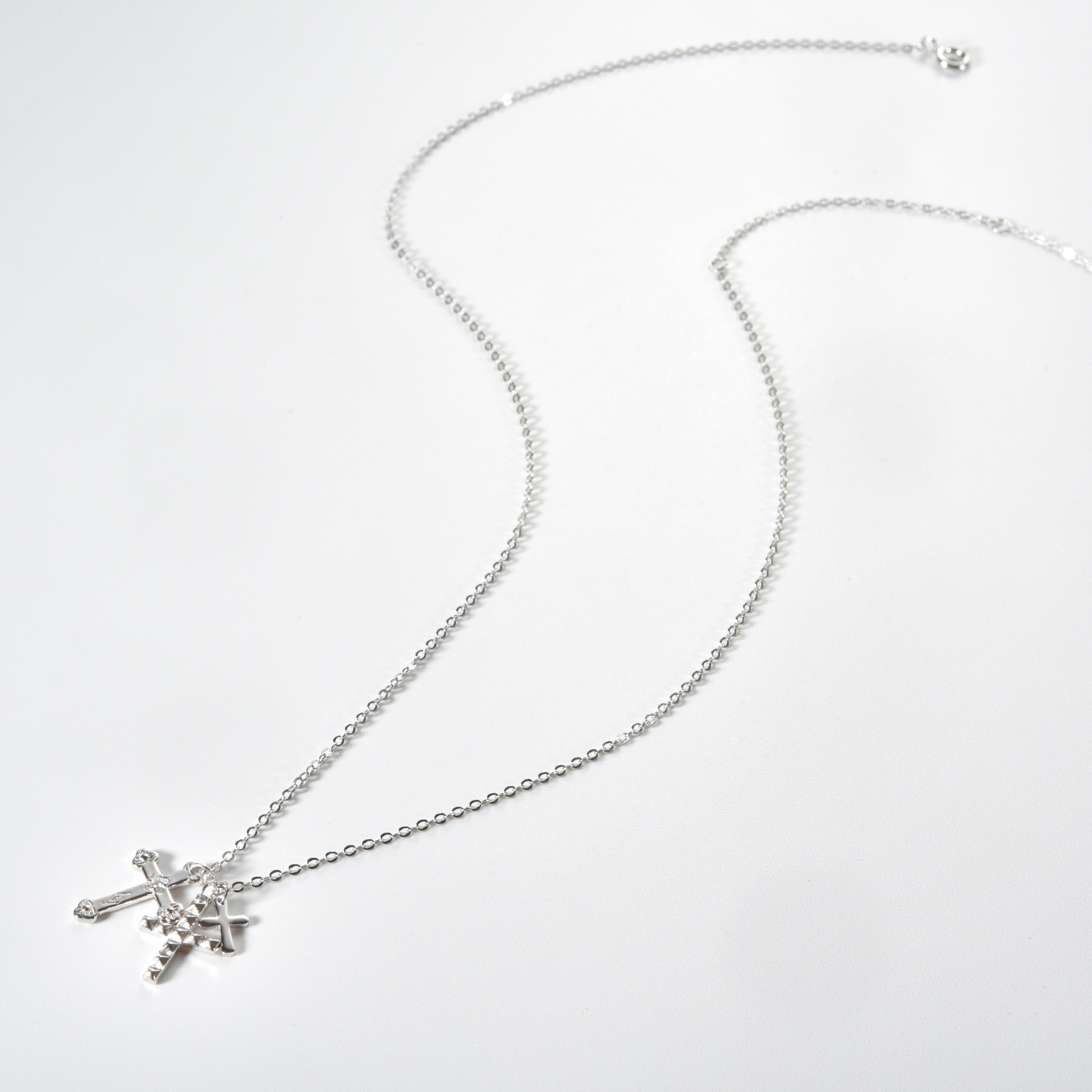 925 sterling silver Chain Material cable chain Chain Type 1 Piece Quantity 1 Piece 925 Sterling Silver Cross 925 Sterling Silver Pendant Necklace