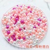 Starry sky from pearl, colorful accessory for manicure, gradient, handmade