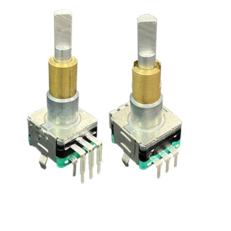 EC11 codificador de doble eje con interruptor de pulso de 15 pulsos interruptor de pulso de 30 bits reemplazo EC11EBB24C03 dúplex image 1